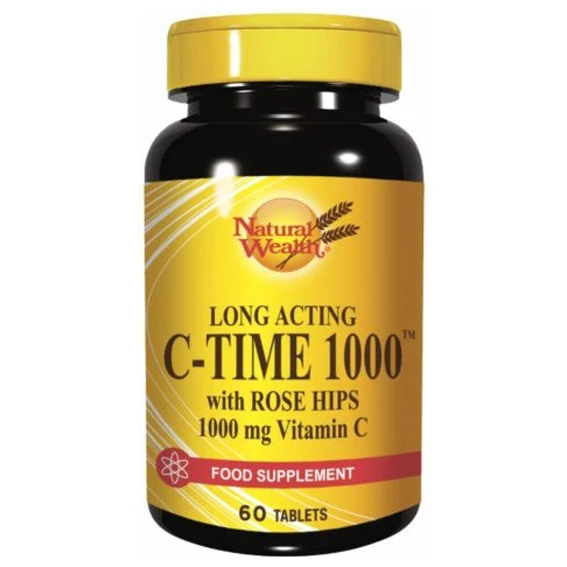 Natural Wealth C-TIME 1000 mg tablete s podaljšanim sproščanjem, 60 tablet