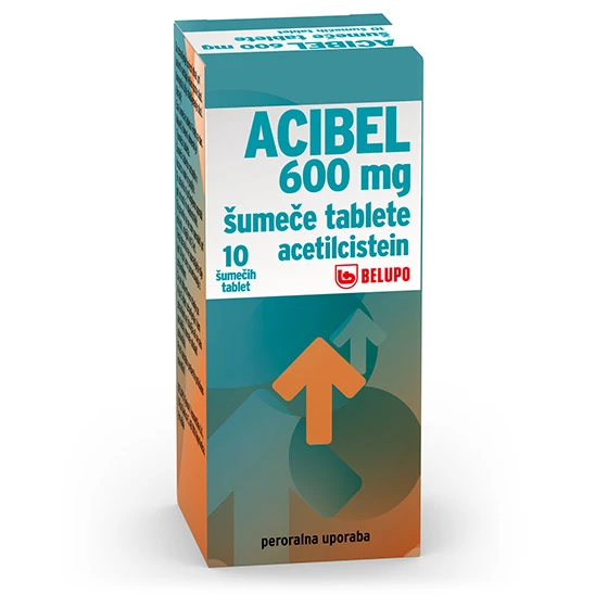 Acibel 600 mg, 10 šumečih tablet