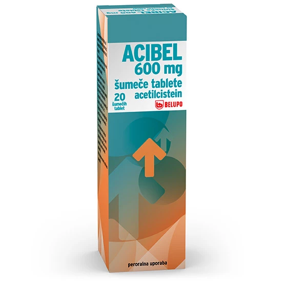 Acibel 600 mg, 20 šumečih tablet 