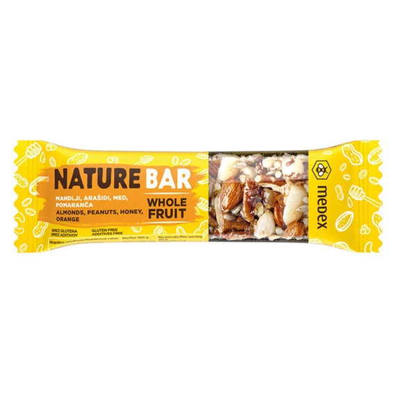  Nature bar ploščica - pomaranča Medex, 40 g