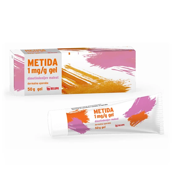 Metida 1 mg/ml, gel v tubi, 50 g