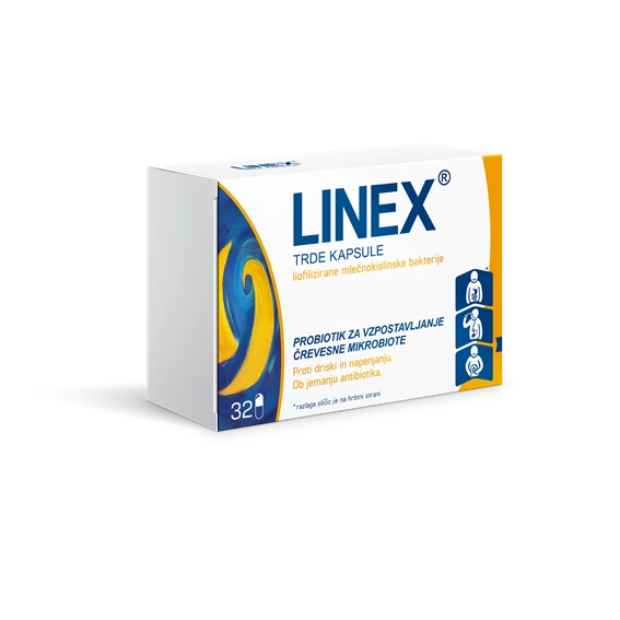 Linex trde kapsule, škatla z 32 kapsulami