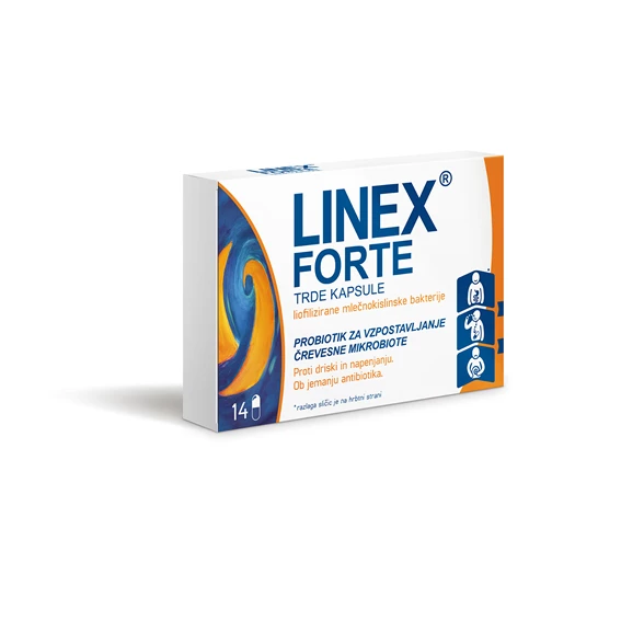 Linex forte trde kapsule, 14 kapsul