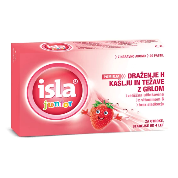 Isla Junior, 20 pastil z okusom jagode