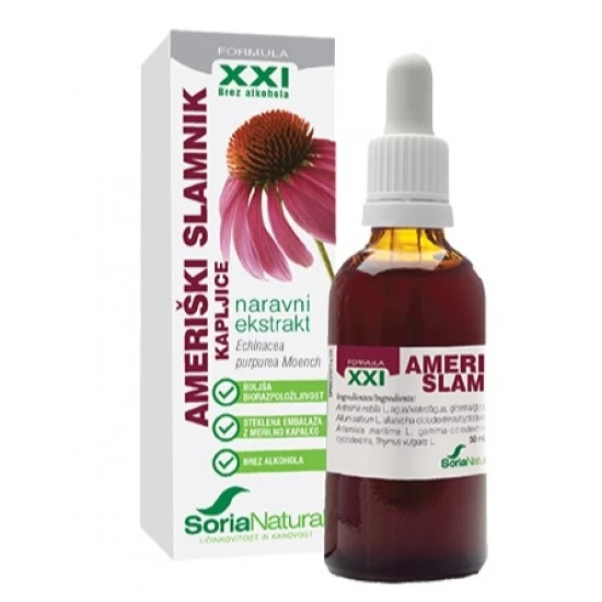 Soria Natural Ameriški slamnik XXI brezalkoholne kapljice, 50 ml