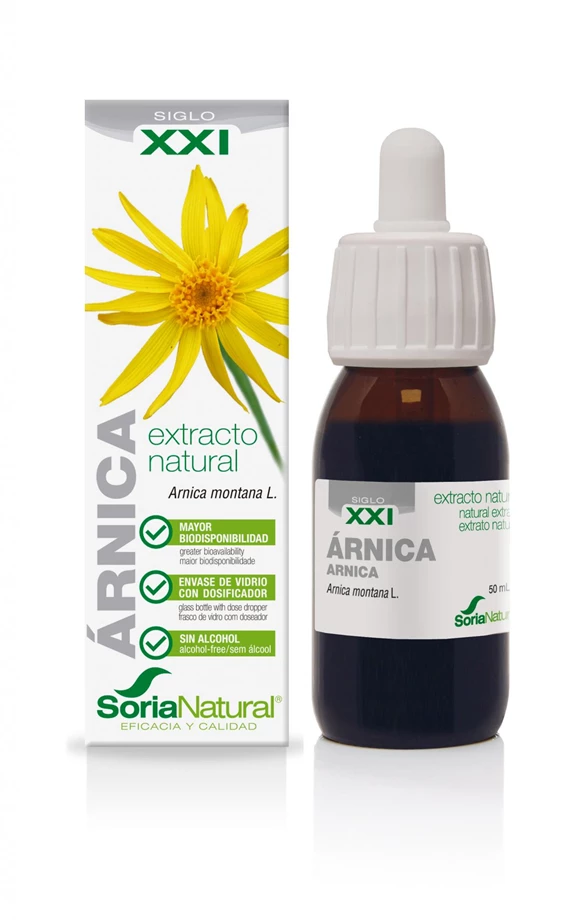 Soria Natural Arnika brezalkoholne kapljice XXI, 50 ml