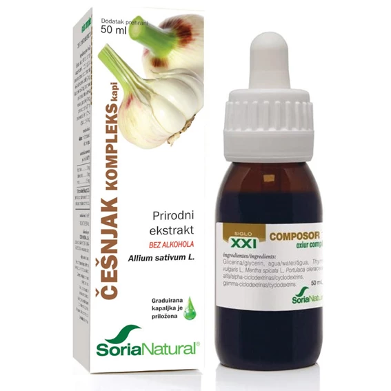 Soria Natural Česen kompleks brezalkoholne kapljice, 50 ml