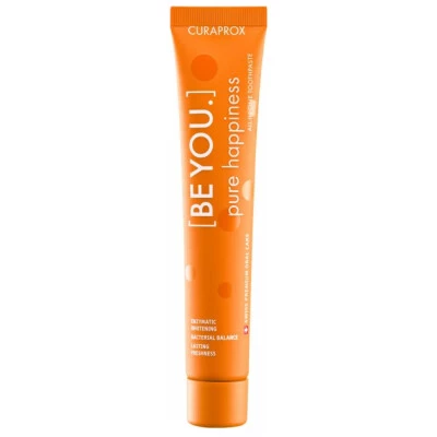 Zobna pasat CURAPROX [BE YOU.] Pure hapiness (breskev in marelica)  belilna zobna pasta 