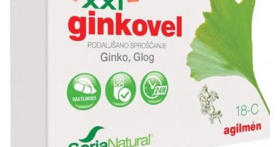 Soria Natural Ginkovel XXI, 30 kapsul