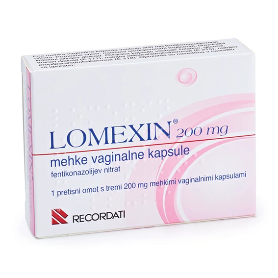 Lomexin 200 mg, 3 mehke vaginalne kapsule