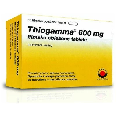 Thiogamma 600 mg filmsko obložene tablete, 60 filmsko obloženih tablet