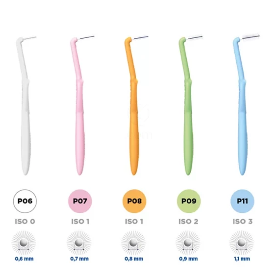 Curasept Proxi Prevention P11 Angle, medzobne ščetke - svetlo modre, 5 ščetk