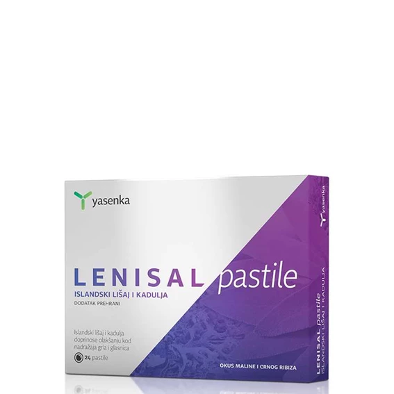 Yasenka Lenisal pastile islandski lišaj, žajbelj in vitamin C, 20 pastil