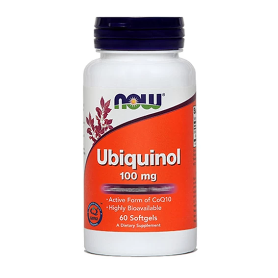 NOW Ubiquinol 100 mg kapsule, 60 kapsul