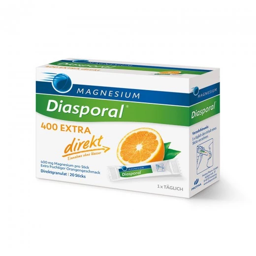 Magnesium-Diasporal 400 mg Extra Direkt, 20 vrečic