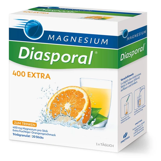 Magnesium-Diasporal 400 mg Extra, 20 vrečic