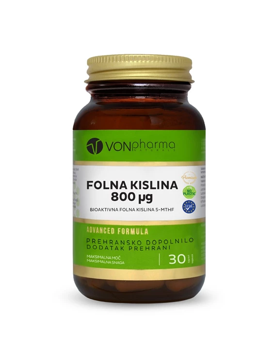 VONPharma Folna kislina 800 mcg, 30 kapsul