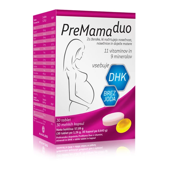 Premama Duo, 30 tablet in 30 kapsul