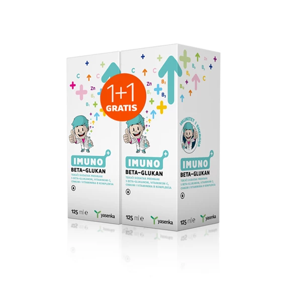 Yasenka Imuno Beta-Glukan tekočina 125 ml (1 + 1 gratis)