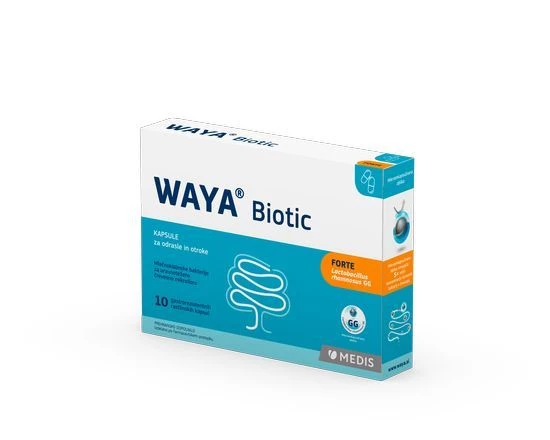WAYA Biotic kapsule za odrasle in otroke, 10 kapsul