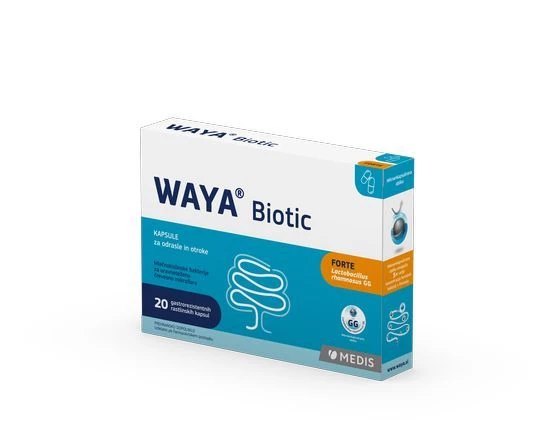 WAYA Biotic kapsule za odrasle in otroke, 20 kapsul