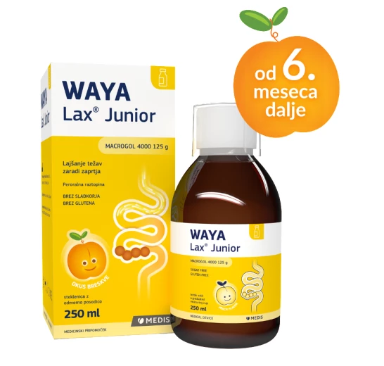 WAYA Lax Junior peroralna raztopina, 250 ml