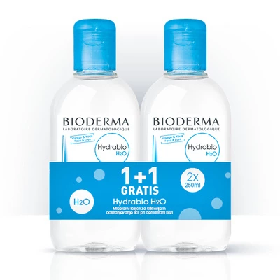 Bioderma Hydrabio H2O micelarna voda, 250 ml 1+1 GRATIS