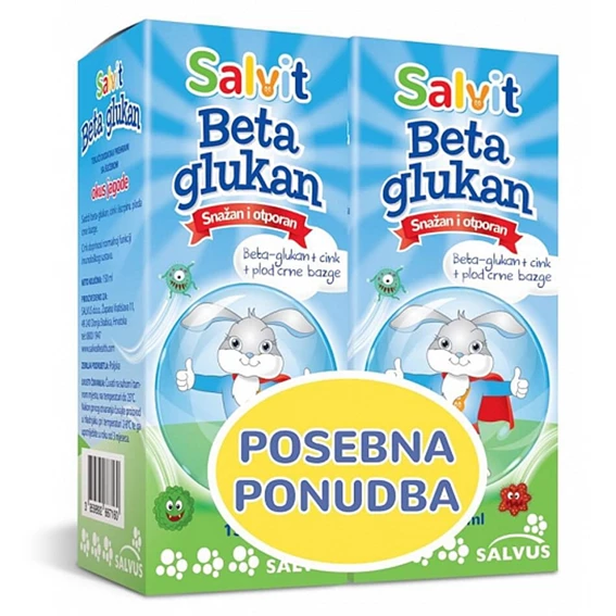 Salvit Beta Glukan, tekočina, 1+1 GRATIS
