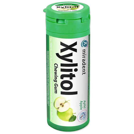 Xylitol žvečilni gumi z okusom jabolka, 30 žvečilnih gumijev