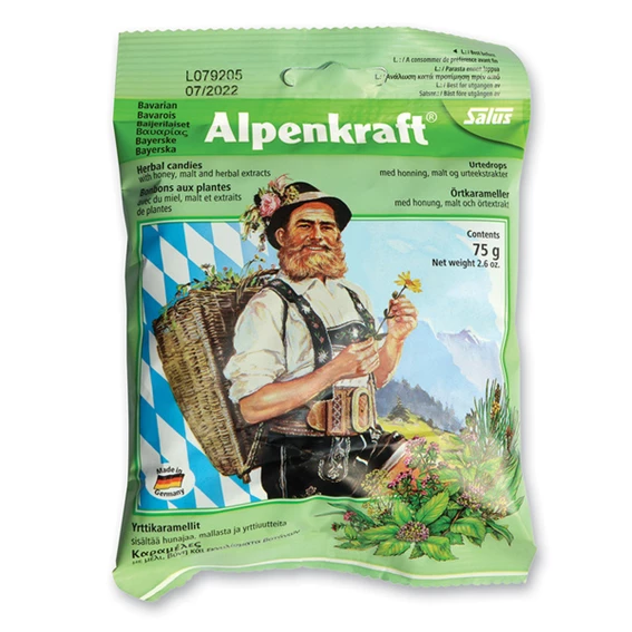 Floradix Alpenkraft zeliščni bonboni z medom, 75 g