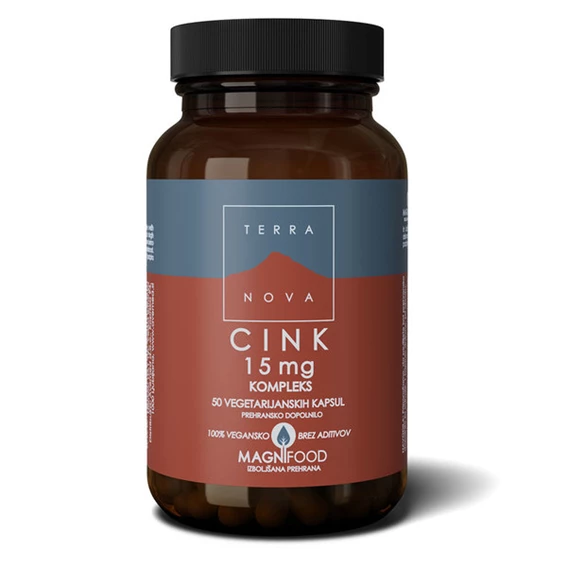 Terranova Cink 15 mg kompleks, 50 kapsul