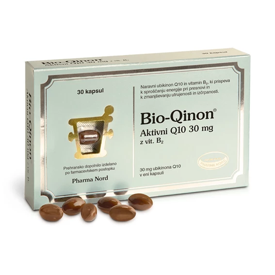 Pharma Nord Bio-Qinon Aktivni Q10 z vitaminom B2, 30 kapsul