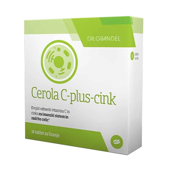 Cerola C-plus-cink, 16 tablet za lizanje