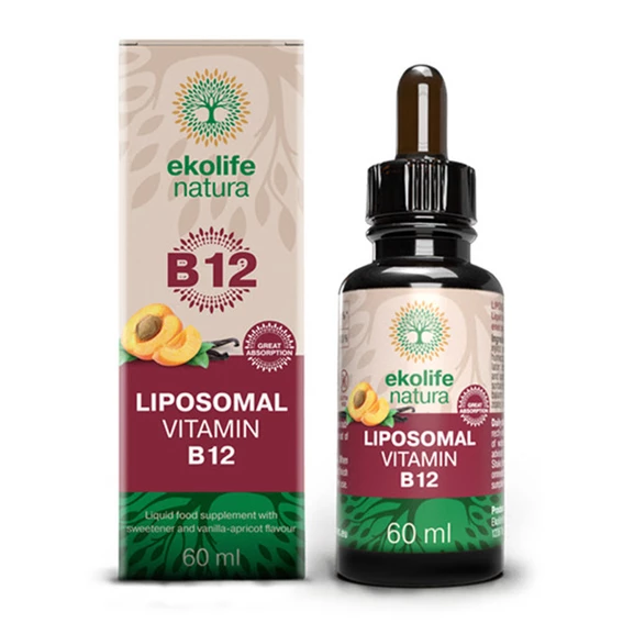 Ekolife natura Liposomski vitamin B12 tekočina, 60 ml