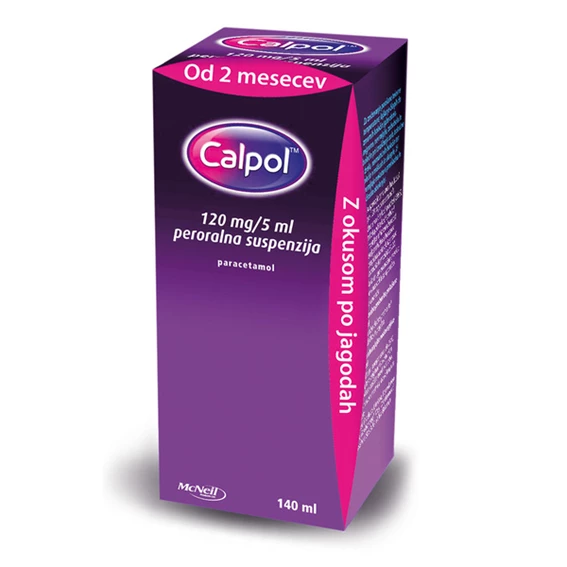 Calpol 120 mg/5 ml suspenzija, 140 ml