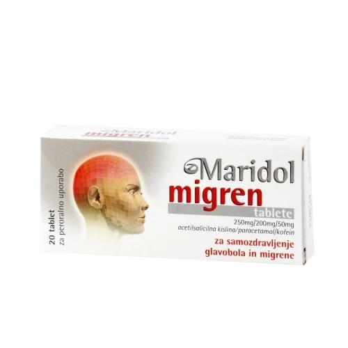 Maridol migren tablete, 20 tablet