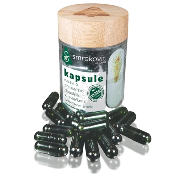 Smrekovit, kapsule z naravno smolo iglavcev, 50 kapsul