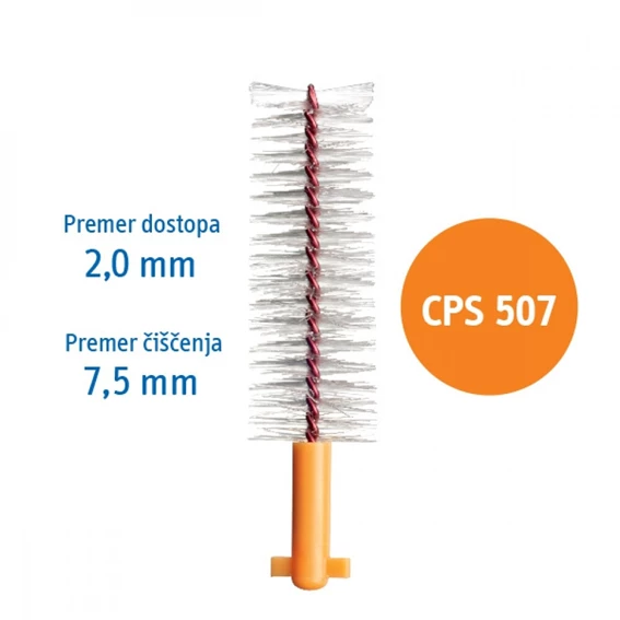 Curaprox CPS soft implant 507, 5 medzobne ščetke
