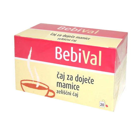 BebiVal čaj za dojenje v filter vrečkah, 20 vrečk
