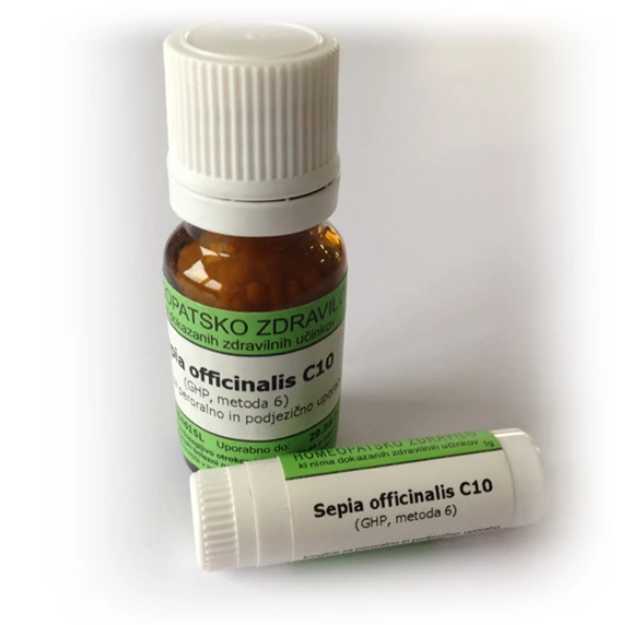 Sepia officinalis C200 homeopatske kroglice, 1 g