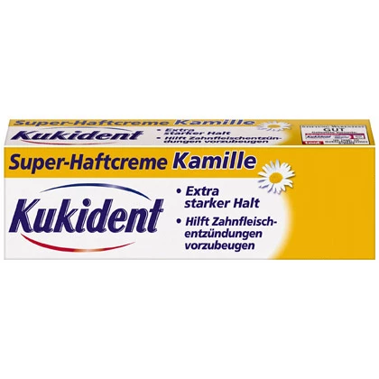 Kukident pričvrstilna krema za proteze z izvlečki kamilice 40 ml