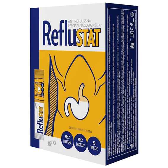 Reflustat, peroralna suspenzija vrečke, 20 x 10 ml