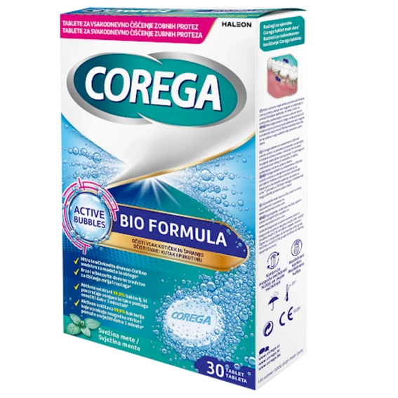 Corega Bio Formula, 30 tablet za čiščenje proteze 30 tablet