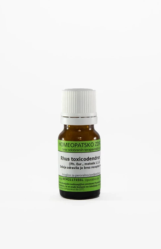Rhus toxicodendron C30 homeopatske kroglice, 10 g