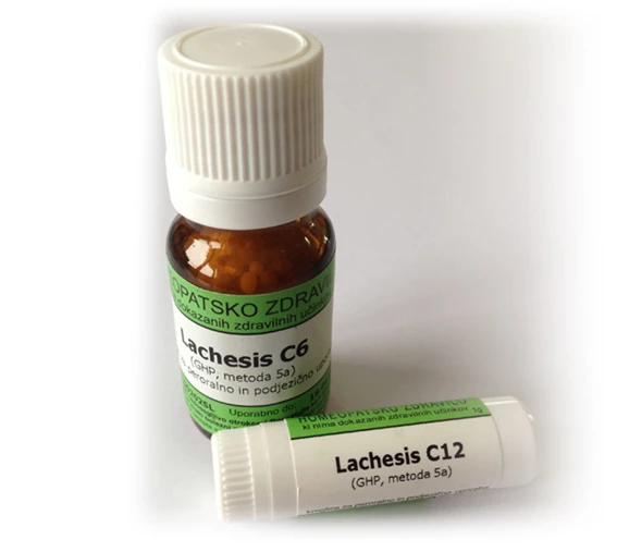 Lachesis C200 homeopatske kroglice, 10 g