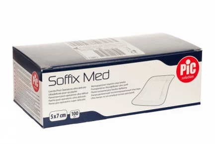 PiC Antibakterijski pooperativni obliž Soffix Med 5 x 7 cm 100x