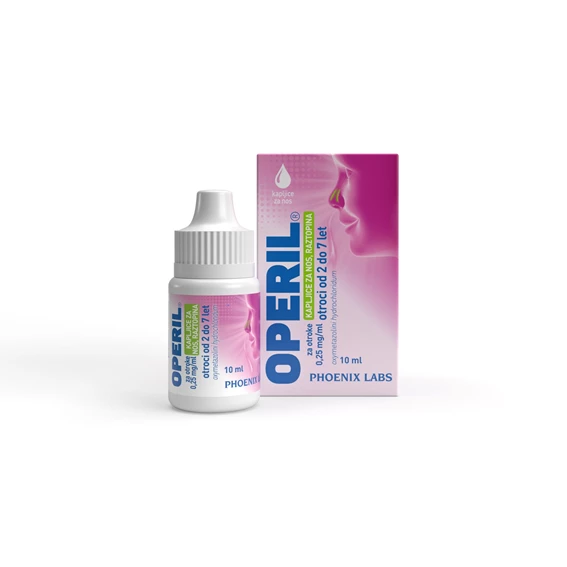 Operil 0,25 mg/ml kapljice za nos, raztopina, plastenka z 10 ml raztopine