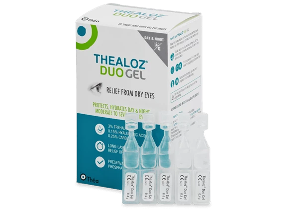 Thealoz Duo Gel enoodmerne gel kapljice za oči, 30 x 0,4 g