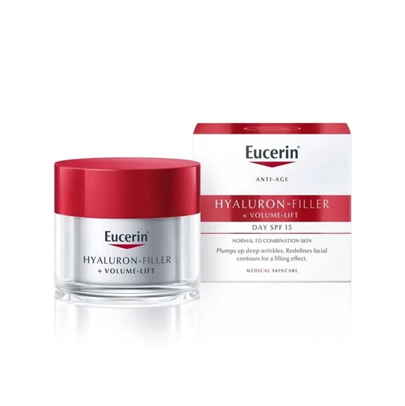 Eucerin Hyaluron-Filler+Volume-Lift dnevna krema za normalno do mešano kožo, 50 ml