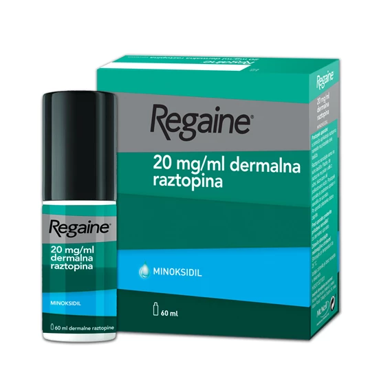 Regaine, minoksidil dermalna raztopina,60 ml